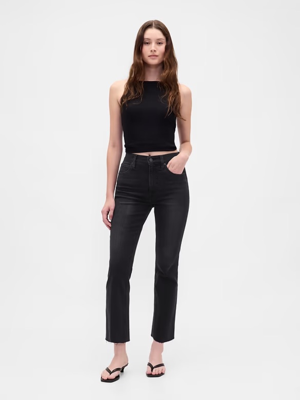 GAP High Rise Kick Fit stretch jeans 24 00 Petite